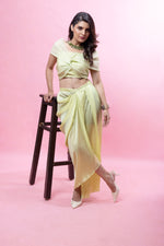 Load image into Gallery viewer, Bow top & Drape skirt set