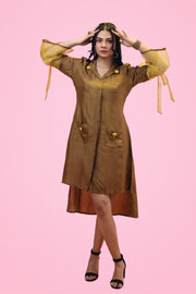 Organza Sleeve one piece