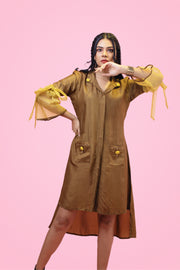 Organza Sleeve one piece