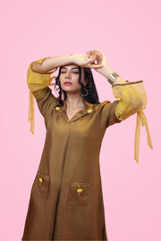 Organza Sleeve one piece